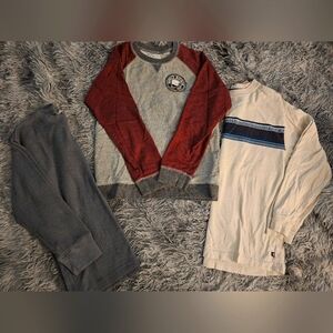 Lot Of 5 Boys Long Sleeve Shirts - Sz LARGE (10-12)